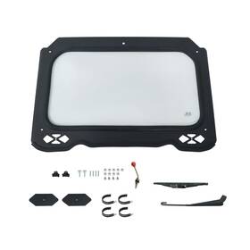 One5398002 Tectech New Full Glass Windshield With Wiper For 2016 2017 2018 Polaris Rzr Xp Turbo