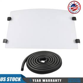 Turbochargermaster 158974711382 Folding Flip Down Full Front Windshield For Polaris Ranger 1000 Xp Crew 2017-25