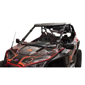 1874650006401c-b7ecf1 Tusk Removable Full Windshield Clear - Scratch Resistant For Use With Polaris
