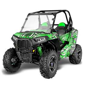 Mall-2273pl02201-a Twom Full Size Windshield For 2014-2018 Utv Polaris Rzr 4 900 1000 Turbo S Xc Xp Xp4