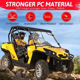 Abg110-utv Ubuy-motor Fit 2011-2020 Can Am Commander 800/1000 Scratch Resistant Vented Full Windshield