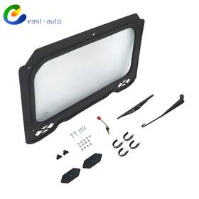 Ea1532766su Wflnhb Full Glass Windshield With Wiper Front For Polaris Rzr 900 1000 Turbo 2014-2018