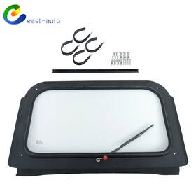Ea1532812su Wflnhb Full Glass Windshield With Wiper Black For 2008-2014 Polaris Rzr 570 800 Xp 900