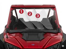 Proxp20-pllvp Windshield Guardian Tear-off Kit For Polaris Rzr Turbo R With Poly