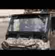 Woc-014-blk Wide Open Company Polaris Ranger Xp 800 Co Fixed Glass Windshield 2009-2014