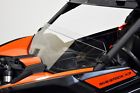 Zil-x3-hws-cl Utvzilla Can Am Maverick Half Windshield Polycarbonate Clear Quick Straps