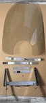 07-08 Yamaha Star XVS650 Custom Windshield Screen W/ Mounts Oem. Fixed Price $130.00.