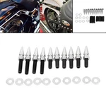 Spike Rear Fender Strut Bolts Hardware Kit For Harley Softail Deluxe Flstn 05-06. Fixed Price $46.00.
