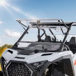 3-IN-1 Flip Front Windshield Hard Coated For 2025+ Polaris Rzr Pro XP/4 S/4. Fixed Price $284.99.