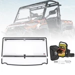 Utv Flip Windshield+side Mirrors For Polaris Ranger 1000/ Crew Xp 2018-2026. Fixed Price $296.39.