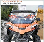 Full Windshield Cfmoto Zforce 950 20-24, Hard Coat Poly Clear Vented Front. Fixed Price $59.00.
