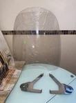 Nos Sportech Universl Cruise Series 22" Tall Clear Windshield For 1" Handlebars. Fixed Price $100.00.