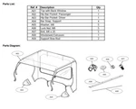 2017-2025 Genuine Kawasaki Mule Sx Soft Roof And Rear Panel Black 99994-0850. Fixed Price $404.88.