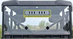 2025+ Cf Moto Uforce 800XL Pc 1/4" Rear Windshield. Fixed Price $240.45.
