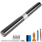 Lzlrun Free Tool Kit 5D High Gloss Carbon Fiber Vinyl Tap For Black Out Chrom.... Fixed Price $25.87.