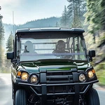 Scratch Resistant Flip Down Windshield For 2015+ Kawasaki Mule Pro Fxt Dxt. Fixed Price $268.50.