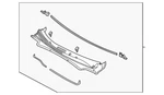 Genuine Hyundai Cowl Grille 86150-AB000. Fixed Price $296.45.