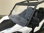 2021+ Can Am Maverick Trail Sport Commander Hard Coated Poly Windshield - 13523. Fixed Price $299.95.