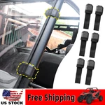 6PCS Utv Front Windshield Mount Clamps Straps For Polaris Ranger Rzr Yamaha. Fixed Price $29.57.