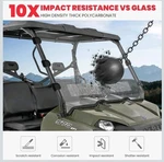 Vented Front Windshield, Poly Utv For Polaris Ranger 800 6X6/XP.... Fixed Price $200.00.