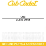 Cub Cadet 503-01994 Rubber Washer M6X6.4 Challenger MX550 MX750 Vehicles. Fixed Price $10.95.