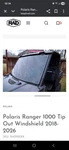 Polaris Ranger 1000 Tip Out Windshield Light Tint 2018-2024. Fixed Price $1000.00.