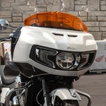 Klock Werks 8" Orange Kolor Flare Windshield 2020-2025 Indian Challenger Pursuit. Fixed Price $229.95.
