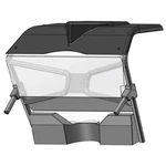 Windshield Rr Cfmoto CFWS1003GP. Fixed Price $140.93.