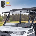 3-IN-1 Flip Windshield For Polaris Ranger Xp 900/1000/ Crew 2014-2026. Fixed Price $343.99.