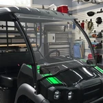 Vented Windshield Front Window Scratch Resistant For Kawasaki Mule Sx 2017-2026. Fixed Price $214.95.