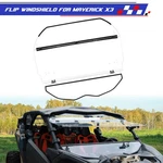 Front 3-IN-1 Flip Windshield Compatible With Can-am Maverick X3/X3 Max 2017-2025. Fixed Price $220.00.