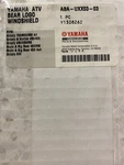 Yamaha Accessory ABA-UXX03-03-00 Atv Bear Logo Windshield. Fixed Price $188.00.