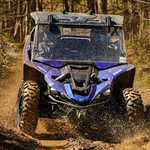 B5H-F83J0-V0-00 Genuine Yamaha Hardcoat Poly Folding Windshield YXZ1000R/SS. Fixed Price $675.00.
