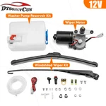 Electric Windshield Wiper Motor Kit + Washer Pump For Honda Pioneer 500/700/1000. Fixed Price $28.99.