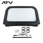 Black Full Glass Windshield W/ Wiper For 2008-2014 Polaris Rzr 570, 800, Xp 900. Fixed Price $135.77.