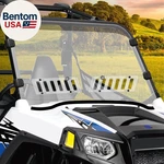 Scratch-resistant Utv Front Full Windshield Slide-vent Compatible Wit. Fixed Price $181.00.