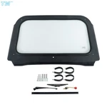 For 08-14 Polaris Rzr 570, 800, Xp 900 Full Glass Windshield With Wiper Black. Fixed Price $135.18.