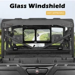 2-IN-1 Glass Rear Windshield W/ Sliding Window For Can Am Defender Max 2016-2026. Fixed Price $249.99.