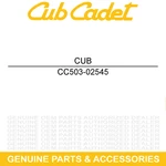 Cub Cadet 503-02545 Windshield Lever Pin Challenger MX750 MX550 Eps 4X4. Fixed Price $19.30.