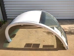11 Polaris Gem Electric Golf Cart Roof Windshield Fairing Cover Panel. Fixed Price $1495.75.