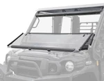 Superatv 3 1 Full Flip Down Front Windshield For Kawasaki Mule Pro. Fixed Price $365.46.