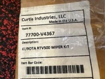 Kubota Windshield Kit 77700-V4367 *wiper Arm And Blade Not Included*. Fixed Price $200.00.