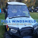 1/4" Pmma Utv Full Windshield For 2008-2014 Polaris Rzr 570 800S Xp 900. Fixed Price $108.89.