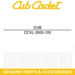 Cub Cadet VL-2600-100 Windshield Hinge. Fixed Price $37.95.