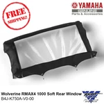 Oem Yamaha Wolverine RMAX4 1000 / 850 Soft Rear Window B4J-K750A-V0-00. Fixed Price $239.50.