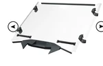 Polaris 2884968 Lock & Ride Full Hard Coat Poly Vented Windshield Rzr Pro. Fixed Price $499.00.