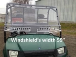 Polaris Ranger 425/500/700 Fullsize 2000-2008 Vented Windshield. Fixed Price $344.95.