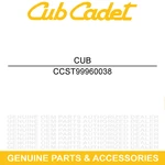 Cub Cadet ST99960038 Foam Seal 39A70140100 Rear Panel. Fixed Price $62.66.