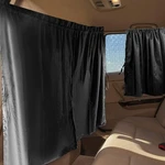 Set Of 3 Privacy Curtains For Car, Suv, Van - Includes 1 Rear Seat Black. Fixed Price $26.05.