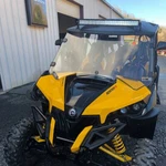 Utv Full Front Windshield For Can Maverick 1000R 2013-18 W/ Free Window Clamp. Fixed Price $140.39.